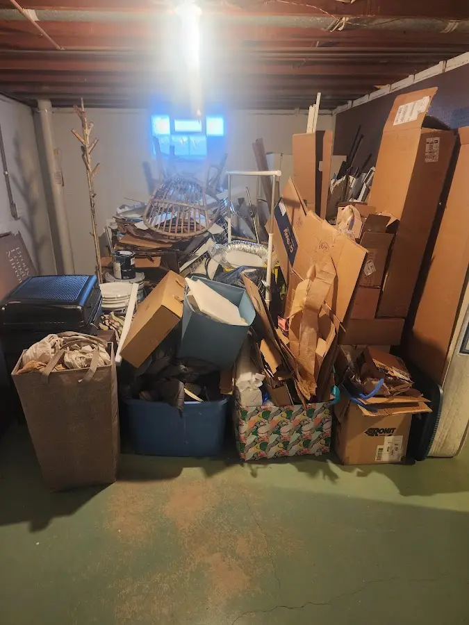 Roll-off dumpster container at job site for Roll Off Dumpster Rental in Delphi